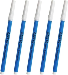 Waschbare Stoffmarker zum Nähen, 5er Pack, blau, löschbares Nähen für... - Bild 1 von 4