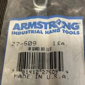 Armstrong 27-509 - 11/32" Full Polished 12 Pt. Ratcheting Box End Wrench - Picture 1 of 5