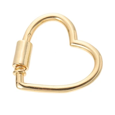  Herz Karabiner Schmuck Anhänger Schmuckbrand Halskettenverschluss - Bild 1 von 4