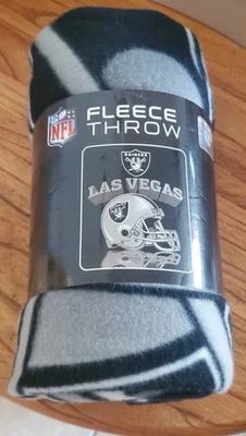 Manta polar de los Raiders de Las Vegas - Fútbol americano NFL (campaña) 50 x 60 pulgadas Foto 1 de 4