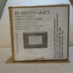 Kichler K-15070-AZT 12V Textured Arch. Bronze Recessed Mount Light Fixture
