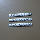3X Plastic Premium Silver Sticker Badge Decal Emblem Engine 3D Car Coupe Vehicle