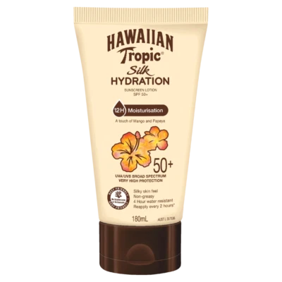 Hawaiian Tropic Silk Hydration SPF 50+ Sunscreen Lotion 180mL Broad Spectrum - image 1 of 2