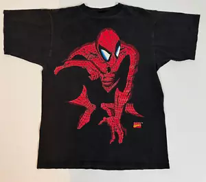 SPIDER-MAN TODD MCFARLANE Tee SHIRT MARVEL COMICS 1994 VTG 90S BIG PRINT Medium - Picture 1 of 3