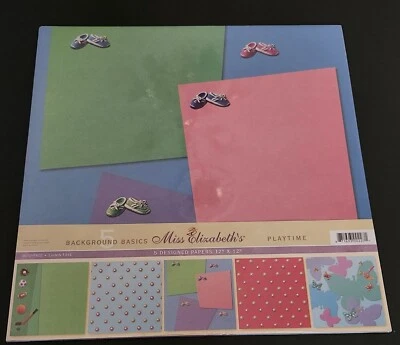 FREE Miss Elizabeth's 5 Scrapbook Scrapbooking Playtime Sports  12 x 12 NIP  New - Image 1 of 2