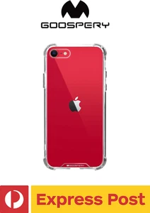 iPhone 7/ 8/ SE (2020) Mercury Goospery Super Protect Clear TPU Shockproof Case - Picture 1 of 9