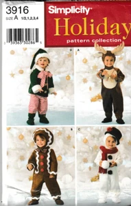 Simplicity Holiday Pattern Collection 3916 c2006, Size A (1/2, 1,2,3,4) - Picture 1 of 2