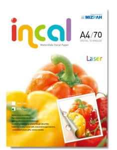 [Incal] Waterslide Decal  Paper- Laser White / A4 size (210x297mm) / 70pcs - Picture 1 of 9