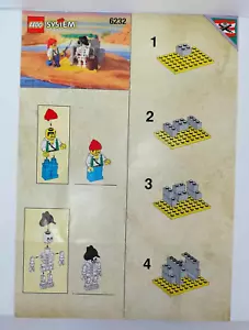 Notice Lego System Pirates 6232 Skeleton Crew- Livret d'instructions uniquement - Imagen 1 de 2