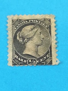 CANADA QV 1/2¢,Black F MOG(2712-7) - Picture 1 of 2
