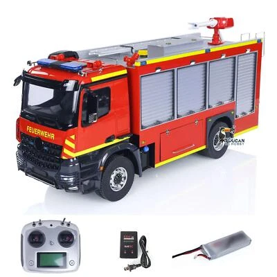 1/14 RTR Electric Car 4X4 Metal Axles Gearbox 4WD RC Fire Fighting Vehicle Light - Image 1 of 4