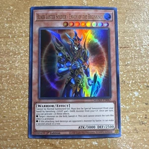 🔥YUGIOH Black Luster Soldier - Envoy Of The Beginning MAMA-EN047 ULTRA HOLOFOIL - Picture 1 of 5