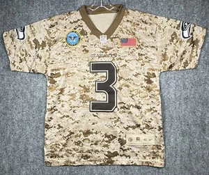 Russell Wilson Department of Defense USA Nike Embroidered Seahawks Camo Jersey M - Picture 1 of 8