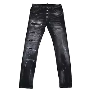 Dsquared2 Designer Men’s Superficial Skater Jeans Denim Pants Size 44 - Picture 1 of 8