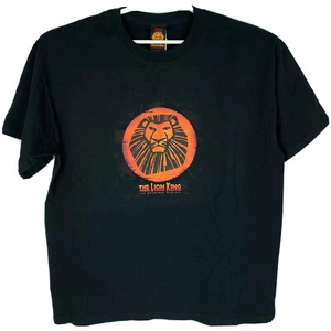 The Lion King Broadway Musical T Shirt Mens Large Mufasa Disney Official Black - Picture 1 of 5