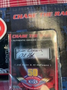 2001 RACING CHAMPIONS (CHASE THE RACE) 1/24 "MOONEYES" JIM DUNN rare autographed
