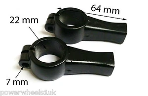 MIR18 MIRROR  MOUNTS (SET) CLAMPS  10MM THREAD QUAD  DIRT PIT BIKE - Picture 1 of 5