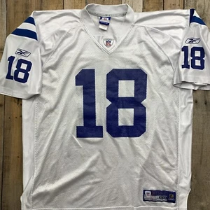 Indianapolis Colts Manning Reebok White Mesh Jersey Mens 2XL Football - Picture 1 of 9