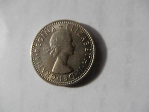 1967 UK GREAT BRITAIN QUEEN ELIZABETH II OLD VINTAGE 6 SIX PENCE COIN - Picture 1 of 3