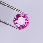 11 x 11 MM Loose Stone Natural Round Hot Pink Sapphire 7.55 Ct Heated Precision