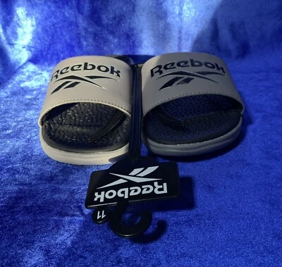 Ползунки детские Reebok двойной плотности размер 11 серые/черные - Изображение 1 из 4