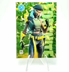 2021 Panini Fortnite Terra Cracked Ice Holo Rare Outfit Refractor Series 3 #87 - Picture 1 of 12