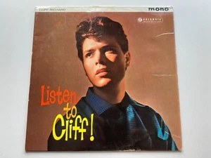 CLIFF RICHARD ORIG 1961 UK MONO LP LISTEN TO CLIFF - Picture 1 of 12