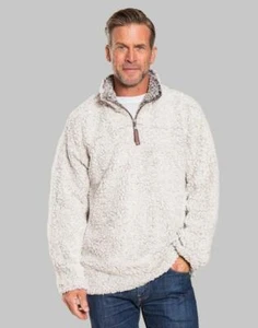 True Grit Mens Frosty Tip Pullover Putty XS - Picture 1 of 2