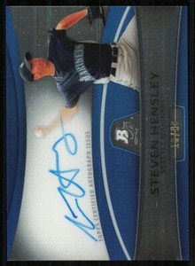 2010 Bowman Platinum Prospect Autographs Blue Refractors #SH Steven Hensley /99