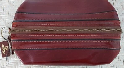 Vintage Bosca Top Grain Leather Utili-Kit Men's Travel Kit Deep Amber - Image 1 of 4