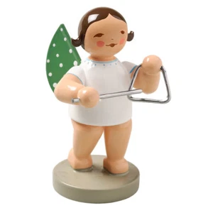 WENDT & KUHN Brunette Angel Triangle Figurine - Picture 1 of 1