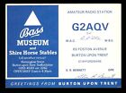 QSL Card Radio UK G2AQV S R Bennett 1988 BURTON on TRENT Staffs - Bass ≠ W583