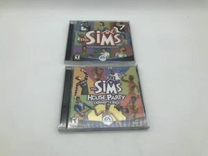 Los Sims y Los Sims Casa Fiesta, Dos Juegos, Windows 98 PC CD-ROM - Imagen 1 de 3