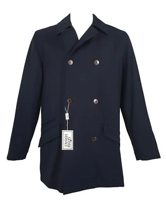 NEW Vintage Pre Death Gianni Versace Peacoat! e 48 US 38 Md Double Breasted Navy - Image 1 of 4