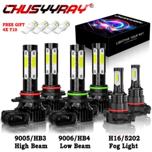 for Jeep Compass 2011 2012 2013 6x LED Headlight Hi/Low Beam Fog Light Bulbs Kit - Picture 1 of 20