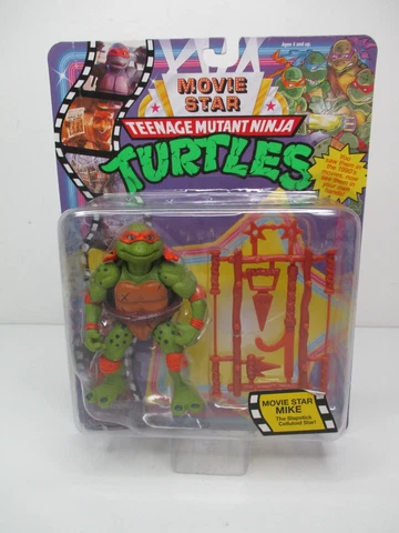 PLAYMATES TMNT TEENAGE MUTANT NINJA TURTLES MOVIE STARS RETRO MICHELANGELO MIKE Cover