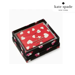NWT Kate Spade stacy heart pop printed boxed small card holder - Picture 1 of 4