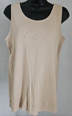 Blusa Camisa Top Chico's Mujer Talla 1 M Mediana 8 Marrón NUEVA Foto 1 de 4