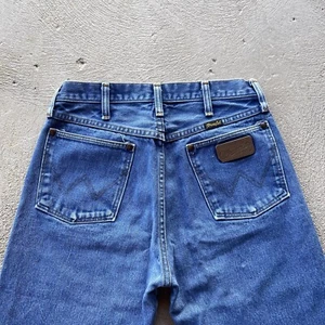Vintage Wrangler Jeans Mens 28x32 Blue 13MWZ Straight Denim Pants Western Work - Picture 1 of 13