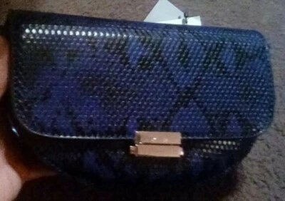 Bandolera Just Fab - Estampado Serpiente Azul *** NUEVA Foto 1 de 4