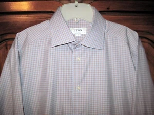 ETON Contemporary Men's 100% Cotton Dress Shirt Size 16 X 36 EUR 41 Excellent - Picture 1 of 7