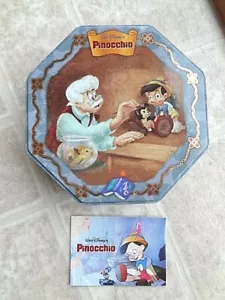 Walt Disney Pinocchio Hexagon Shaped Tin Box (Free Shipping) - Picture 1 of 11