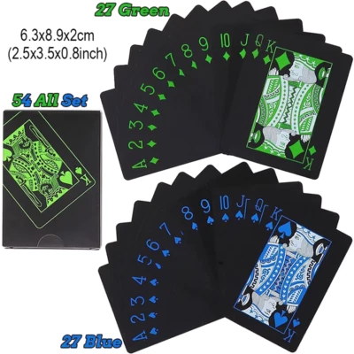  Mazo de cartas de juego de póquer traje de póquer plástico mágico impermeable baraja de cartas M Foto 1 de 4