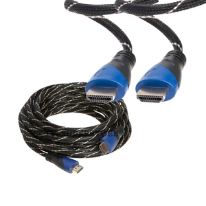 Cavo HDMI intrecciato 25 piedi alta velocità 2.0 4K 60 Hz UHD HDR 2160P LCD Ethernet HDTV - Foto 1 di 4