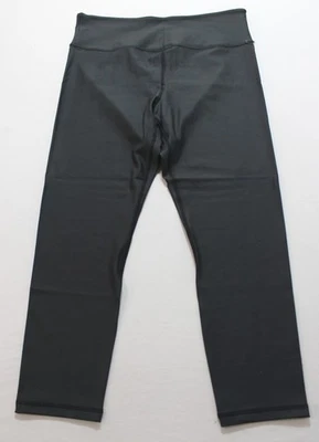 Leggings ajustados de tiro alto Zyia Active para mujer MP7 negros metálicos talla 16-18 Foto 1 de 4