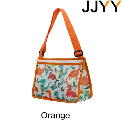 Bolso de playa de malla plegable 1 pieza - Bolso de almacenamiento de conchas marinas y juguetes para niños - NUEVO Foto 1 de 4