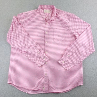 Camisa Ralph Lauren Denim Supply Para Hombres 2XL XXL Rosa Oxford Ginham Cuadros Abotonada Foto 1 de 4