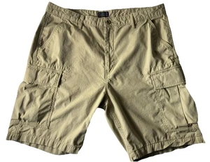 Levi Strauss Cargo Shorts Mens 38 Tan Ripstop Beige Red Tab Utility Hiking - Picture 1 of 13