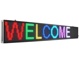 52"x8" Programmable LED Sign Scrolling Display Board P10 Full Color - Picture 1 of 11