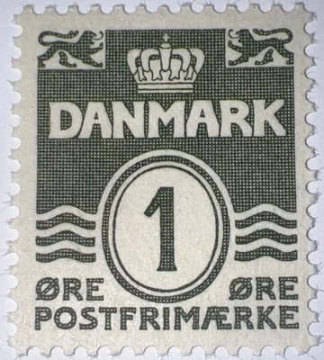 Sellos de viaje: estampillas de Dinamarca # Mi195II MNH 1938 líneas onduladas definitivas Foto 1 de 4